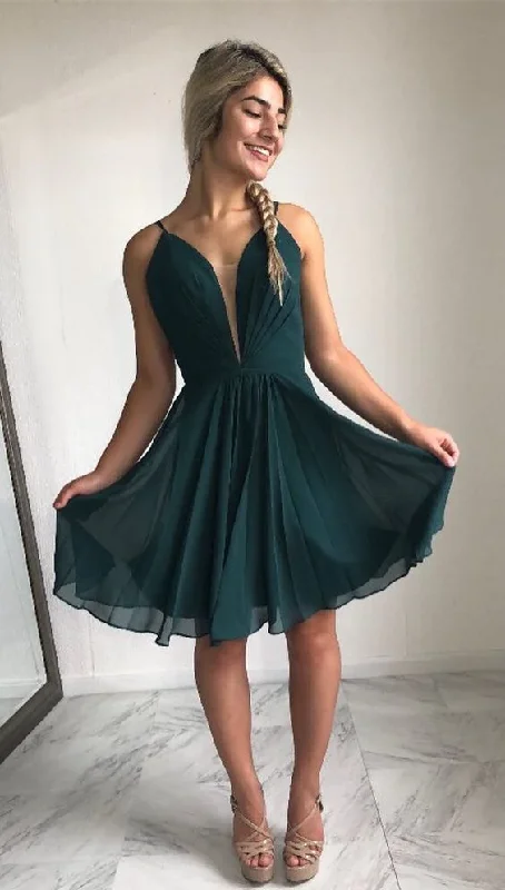 Straps short hunter green homecoming dresses, homecoming dresses, party dresses dancing dresses c3250 Tunics Bestseller popular Straps short hunter green homecoming dresses, homecoming dresses, party dresses dancing dresses c3250 Tunics Bestseller popular