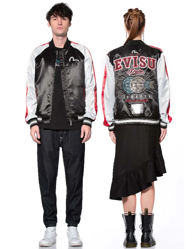 Kamon and Arrow Unisex Souvenir Jacket embellished with Crystals by Preciosa Mesh Jacket Canvas Jacket Denim Jacket Kamon and Arrow Unisex Souvenir Jacket embellished with Crystals by Preciosa Mesh Jacket Canvas Jacket Denim Jacket
