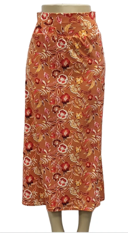 Handmade Floral Women's Midi Skirts wool skirt sturdy