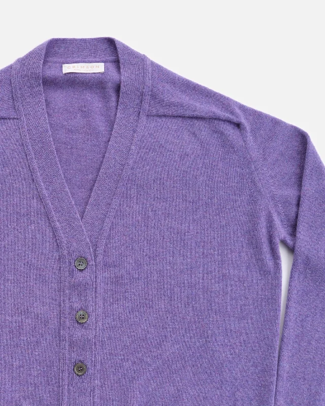 THE BOYFRIEND CARDIGAN | HEATHER Elasticated Padded Insulated