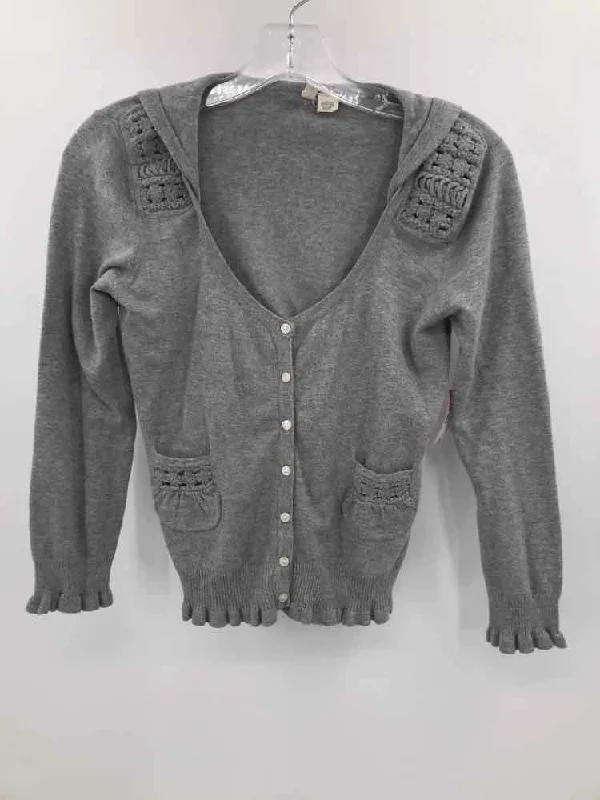 Pre-Owned Moth Grey Size Small Cardigan Thin Thick Dense
