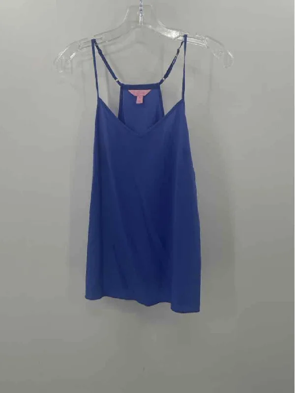 Pre-Owned Lilly Pulitzer Blue Size XS Tank Top lime green tank
