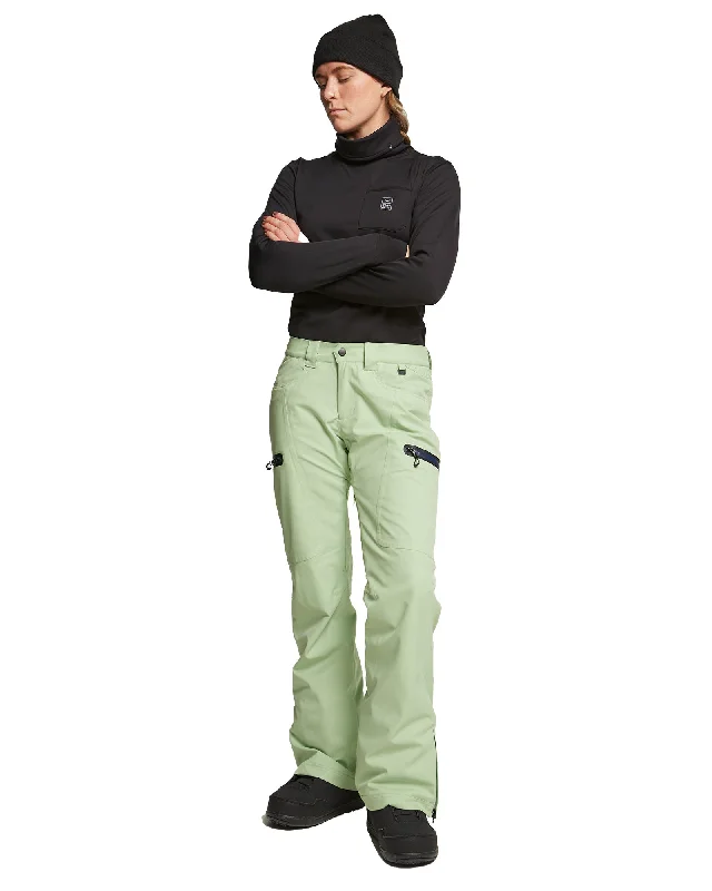 SNOW CULTURE PANT - QUIET GREEN Trendy Tapered Pants