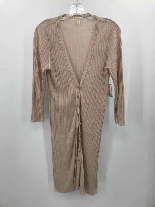 Pre-Owned Eileen Fisher Tan Size Small P Long Cardigan Sweater Stylish Fashionable Trendy