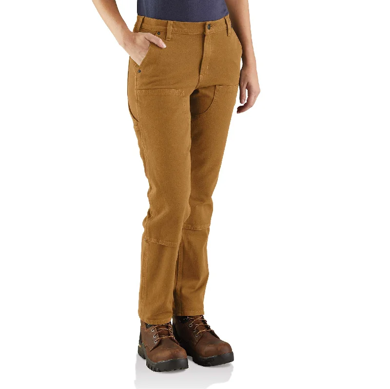 Rugged Flex® Relaxed Fit Twill Double-Front Work Pant Elegant High-Waist Pants