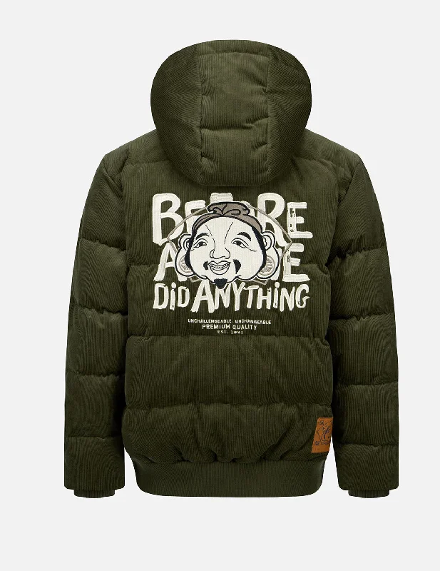 Godhead Embroidery Corduroy Down Jacket Notch Collar Jacket Peter Pan Collar Jacket Cowl Neck Jacket Godhead Embroidery Corduroy Down Jacket Notch Collar Jacket Peter Pan Collar Jacket Cowl Neck Jacket