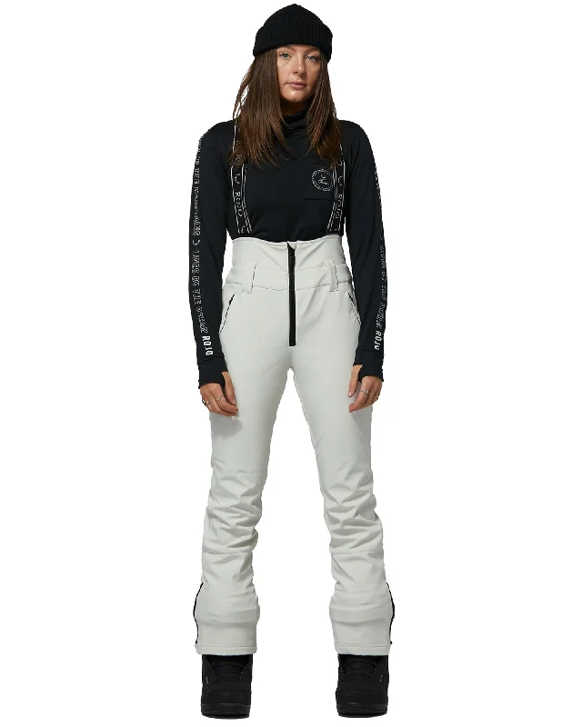 SOFTSHELL HIGH RISE PANT-SNOW WHITE Fashionable Tapered Leg Pants