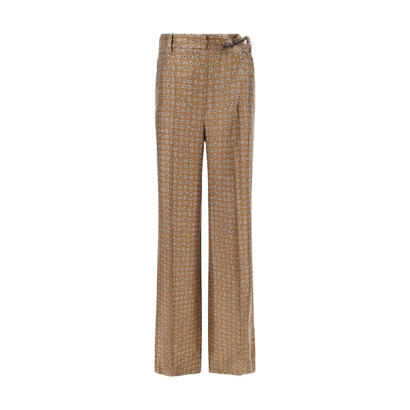 Prada Women's Pants Relaxed Linen Pants