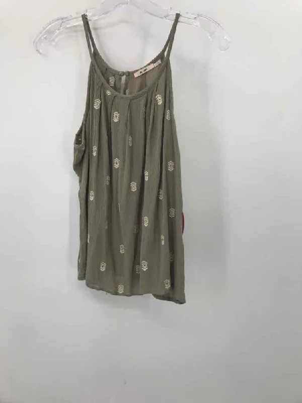 Pre-Owned Mi Ami Green Size Large Tank Top casual tank top