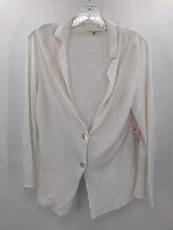 Pre-Owned Eileen Fisher White Size Small P Cardigan Sweater Cotton Fabric Linen Fabric Terry Fabric Pre-Owned Eileen Fisher White Size Small P Cardigan Sweater Cotton Fabric Linen Fabric Terry Fabric