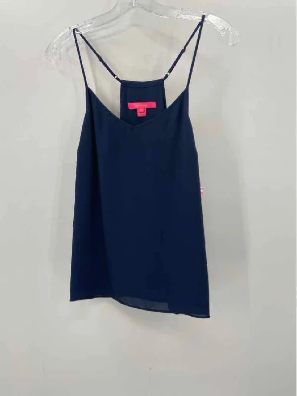 Pre-Owned Lilly Pulitzer Navy Size Small Tank Top fitted tank top