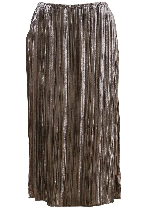Vela Skirt Gunmetal cotton skirt soft