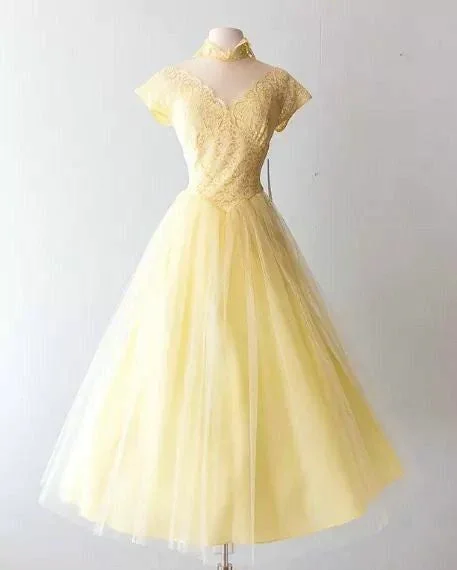 Yellow short party dress Homecoming Dress c2619 Tunics Practical durable