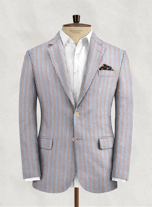 Solbiati Dolfo Seersucker Jacket Jersey Jacket Tulle Jacket Batik Jacket