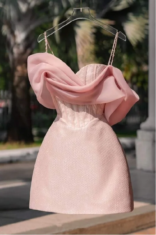 Pink Short Sleeve Bodycon Mini Dress Party Dress Graduation Gifts Lady Short Hoco Dress cc201 Halter Neckline Beach Pink Short Sleeve Bodycon Mini Dress Party Dress Graduation Gifts Lady Short Hoco Dress cc201 Halter Neckline Beach