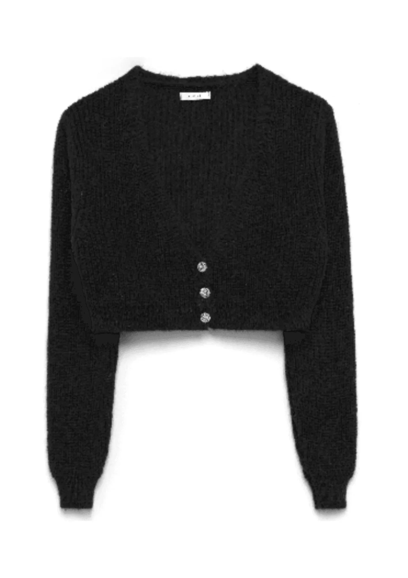 BLACK CARDIGAN Boxy Cardigan Fitted Cardigan A-Line
