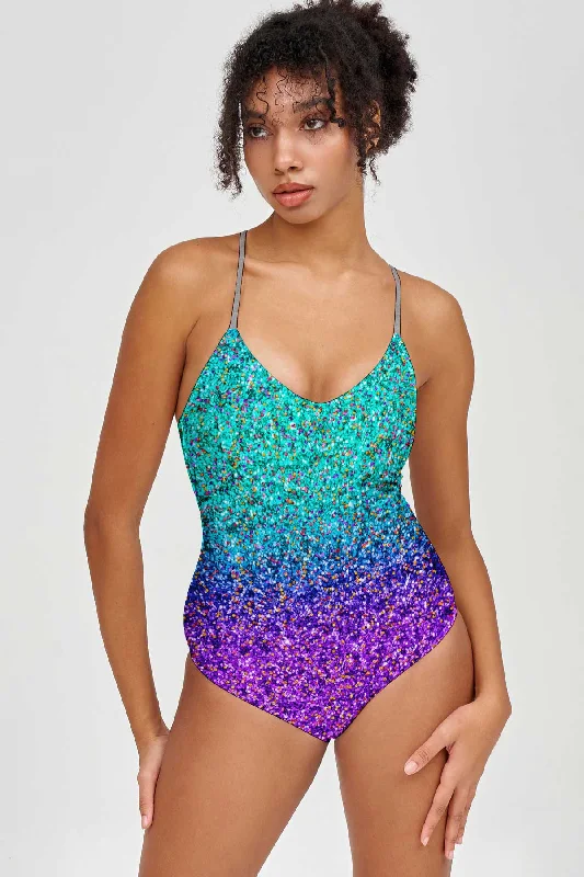 Ultraviolet Nikki Crisscross Strappy Back One-Piece Swimsuit - Women Minimalist One-Piece Ultraviolet Nikki Crisscross Strappy Back One-Piece Swimsuit - Women Minimalist One-Piece