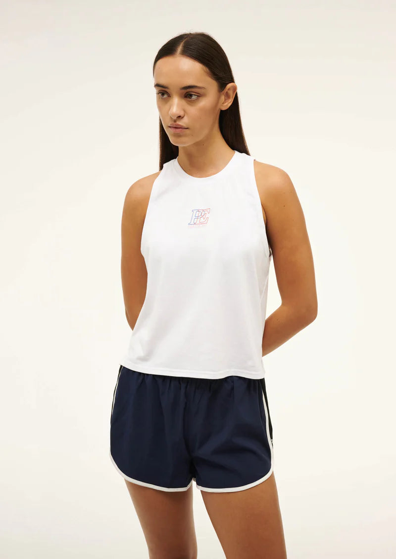 Women's P.E Nation White Definition Tank sexy tank top