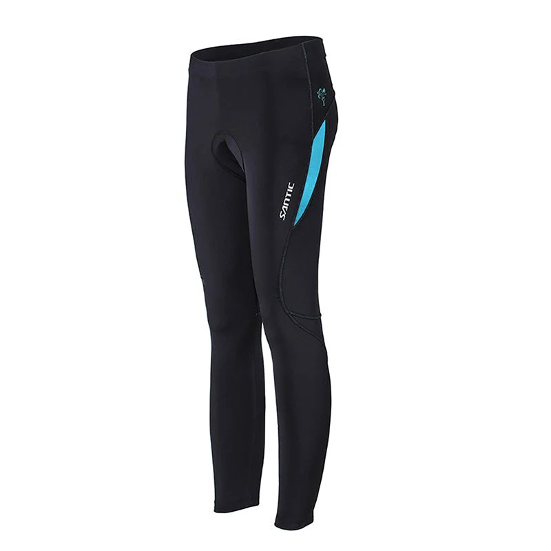 Santic Parni Women Padded Cycling Pants Blue Pink Purple Relaxed Casual Leggings