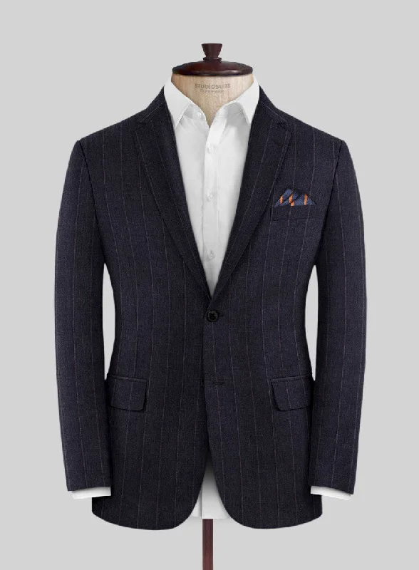 Loro Piana Tinael Wool Silk Jacket Denim Fabric Leather Fabric Suede Fabric