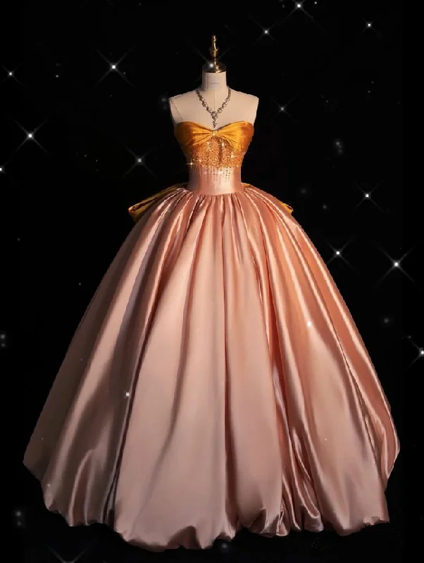 Gorgeous Strapless A-Line Satin Princess Birthday Ball Gown Party Dress DP3861 Tunics Fleece cozy Gorgeous Strapless A-Line Satin Princess Birthday Ball Gown Party Dress DP3861 Tunics Fleece cozy