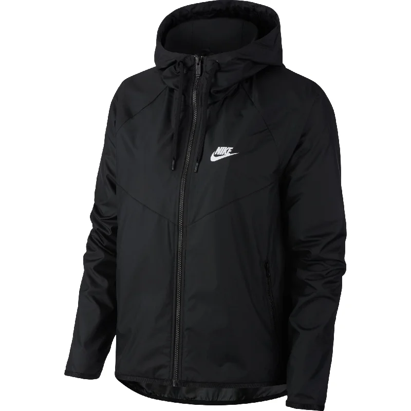Nike Sportswear Windrunner Full Zip Hooded Women's Jacket Black Elasticated Jacket Padded Jacket Insulated Jacket Nike Sportswear Windrunner Full Zip Hooded Women's Jacket Black Elasticated Jacket Padded Jacket Insulated Jacket