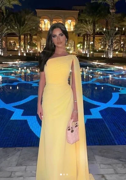 Fashion One Shoulder Long Party Dress Chiffon Evening Gown cc1422 Tunics Solid Classic Fashion One Shoulder Long Party Dress Chiffon Evening Gown cc1422 Tunics Solid Classic