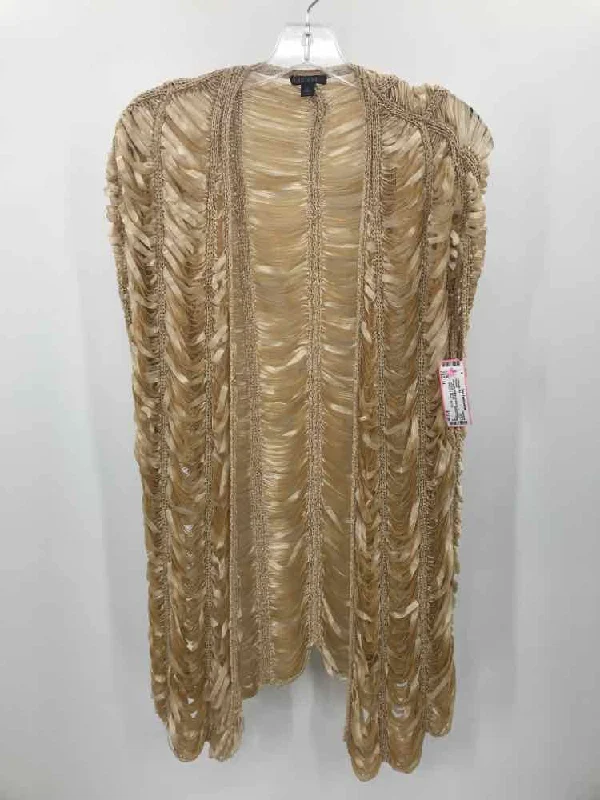 Pre-Owned Lafayette 148 Gold Size XL Cardigan Sweater Cable Knit Ribbed Knit Lace Knit Pre-Owned Lafayette 148 Gold Size XL Cardigan Sweater Cable Knit Ribbed Knit Lace Knit