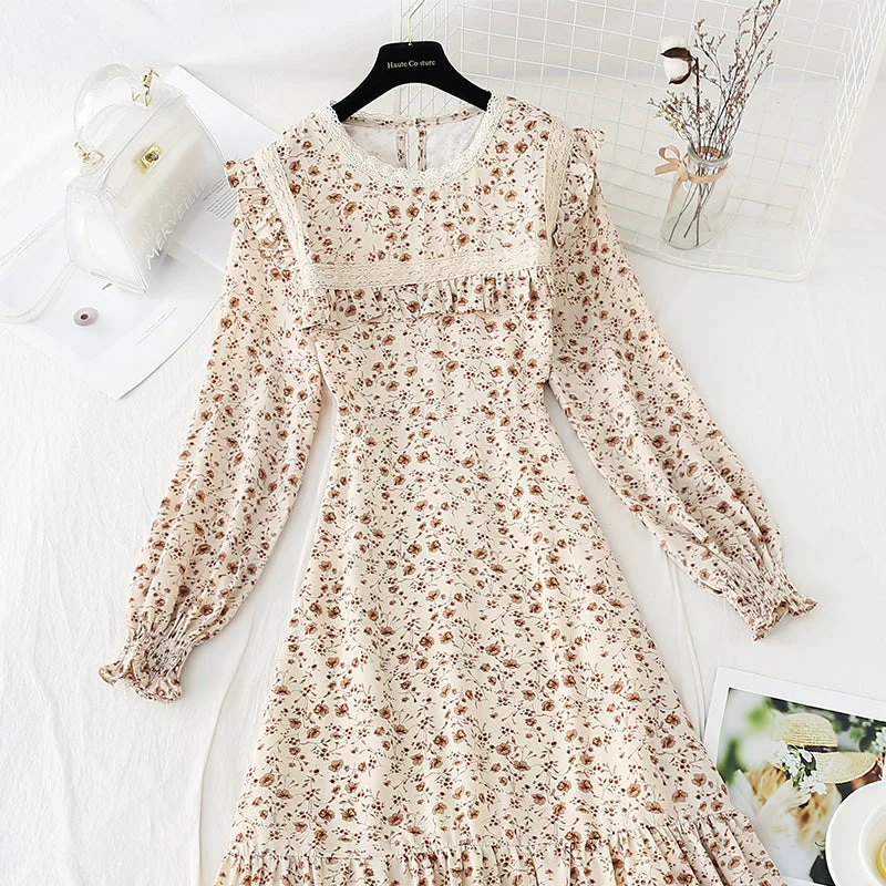 New early spring French temperament gentle wind skirt fairy super fairy series  2415 belted skirt waist