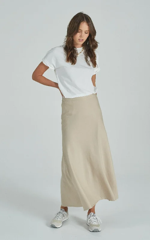 Gonna Tencel Tidal Skirt leather skirt modern