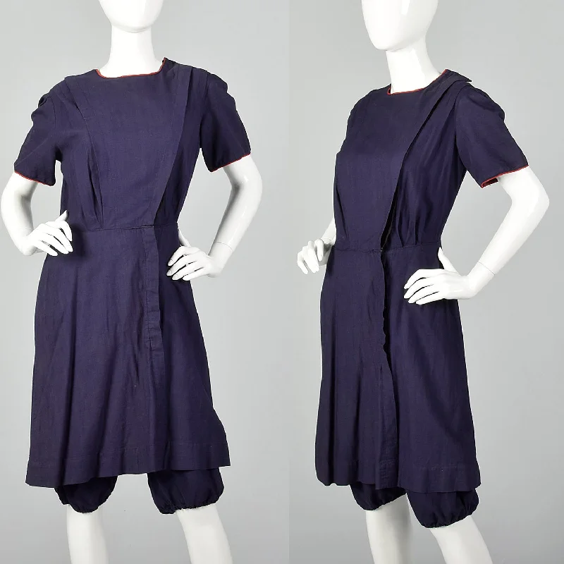 Small Early 1900s Swimsuit One Piece Strap Bikini Set