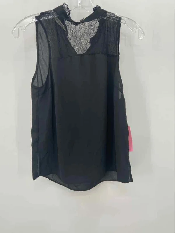 Pre-Owned Zara Black Size Small Tank Top cropped tank top
