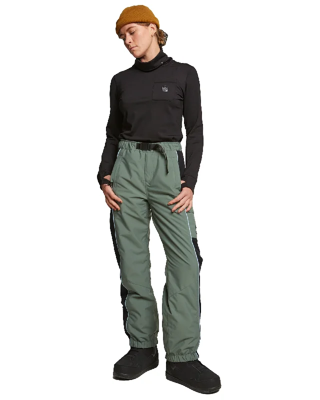 SHE RIPZ PANT - DARK FOREST Elegant Palazzo Trousers