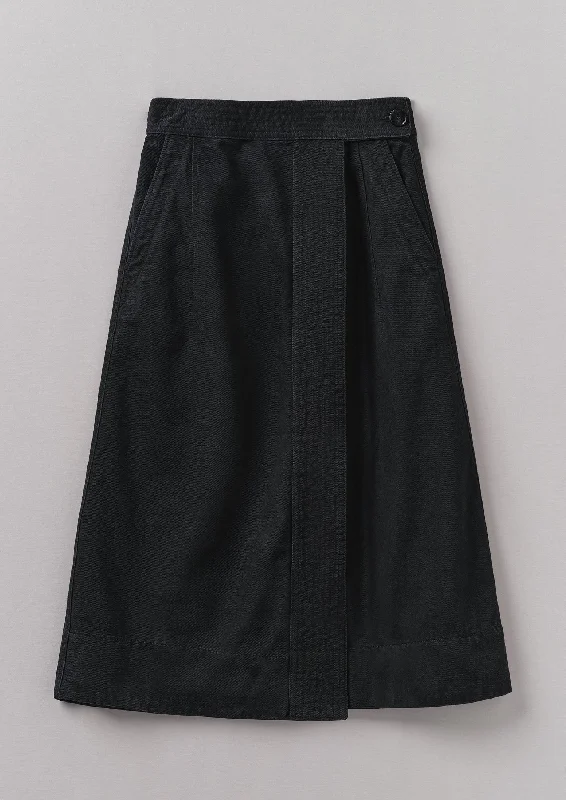 Denim Wrap Skirt | Black tulle skirt dreamy