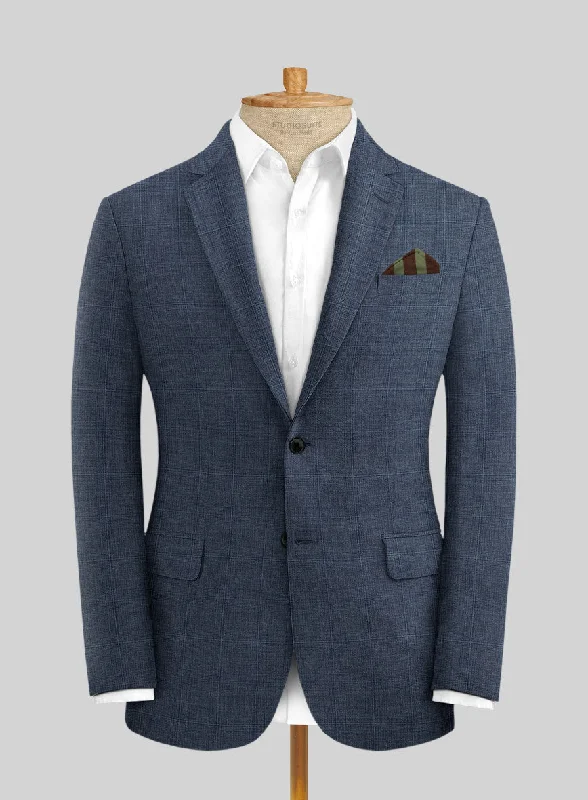 Solbiati Linen Wool Silk Allure Jacket A-Line Jacket Boat Neck Shawl Collar