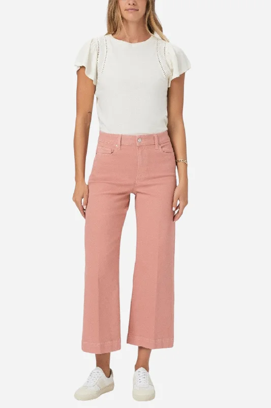 Paige Anessa Pants in Vintage Pink Terracotta Cozy Jogger Leggings