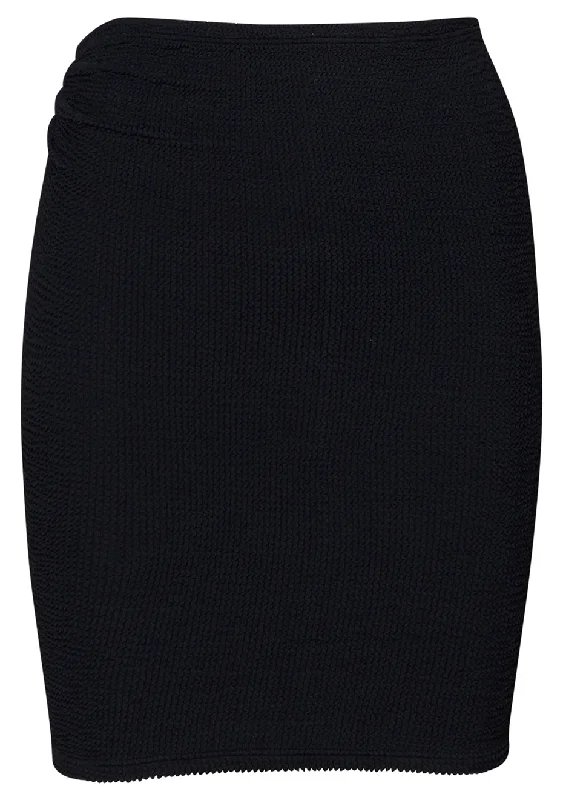 Mini Skirt Black cashmere skirt soft