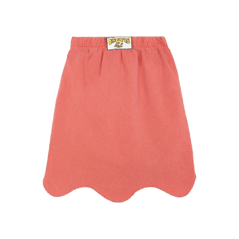 Fresh Dinosaurs Patch Skirt zip skirt side
