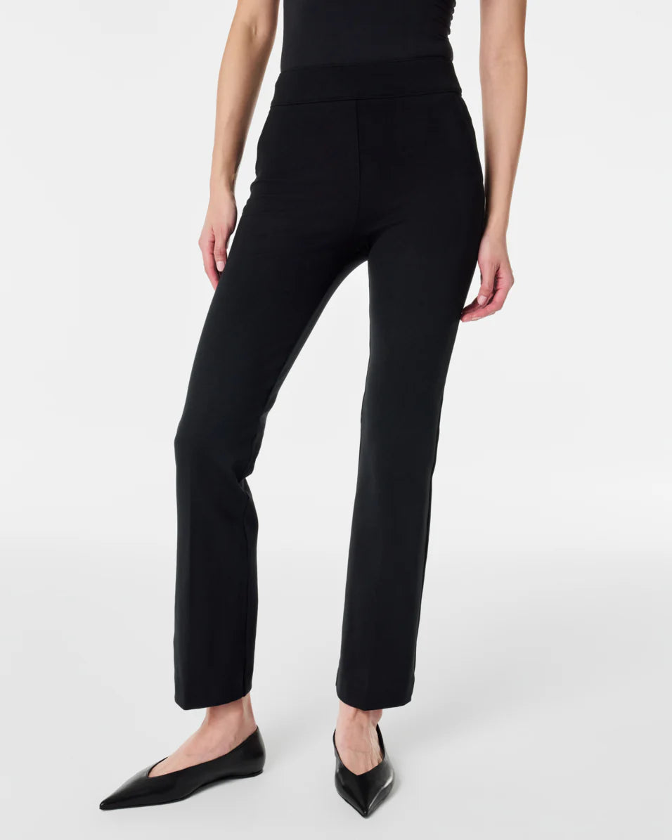 Spanx Perfect Pant Kick Flare Comfortable Pleated Pants