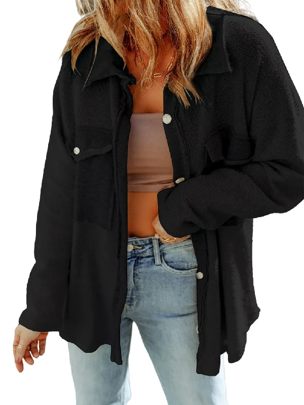 Casual Long Sleeve Cardigan Jacket Long Cardigan Short Cardigan Medium Cardigan
