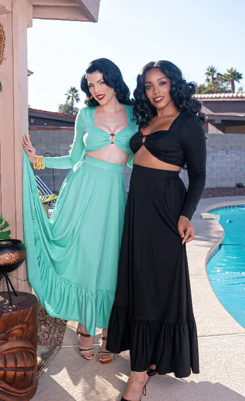 Cozumel 2 piece Skirt Set leather skirt bold