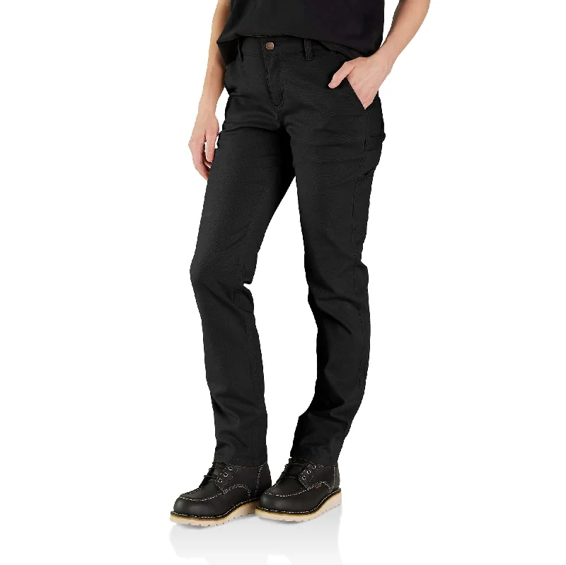 Rugged Flex Relaxed Fit Straight Canvas Pant Comfortable Denim Pants