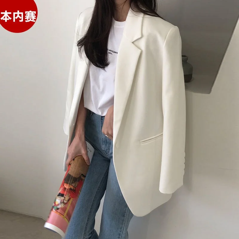 Blazer Women Suit Jacket Women's Autumn Clothing Loose-Fitting Casual Suit Top Veste Femme Fitted Jacket Loose Jacket Oversized Jacket Blazer Women Suit Jacket Women's Autumn Clothing Loose-Fitting Casual Suit Top Veste Femme Fitted Jacket Loose Jacket Oversized Jacket
