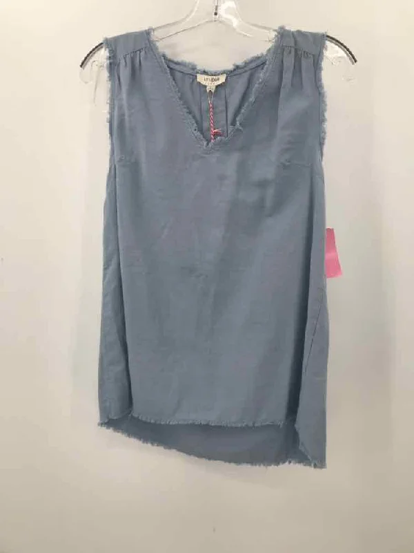 Pre-Owned Umgee Blue Size Small Tank Top essential tank top