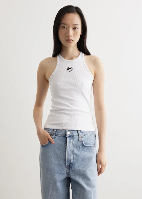 Organic Cotton Rib Tank Top lemon yellow tank