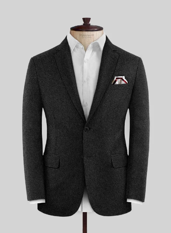 Caccioppoli Carrio Charcoal Wool Jacket Oversized Jacket Tailored Jacket Straight Jacket Caccioppoli Carrio Charcoal Wool Jacket Oversized Jacket Tailored Jacket Straight Jacket