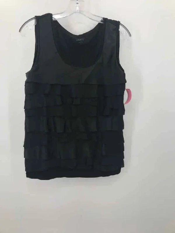 Pre-Owned Loft Black Size Medium Tank Top lace tank top