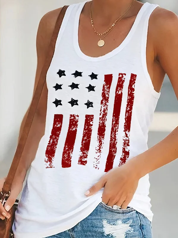 Summer Patriotic Tank Top strappy tank top
