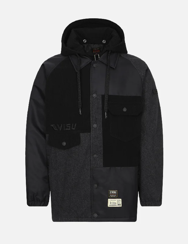 Seagull Appliqué Patchwork Padded Jacket Tailored Jacket Straight Jacket A-Line Jacket Seagull Appliqué Patchwork Padded Jacket Tailored Jacket Straight Jacket A-Line Jacket