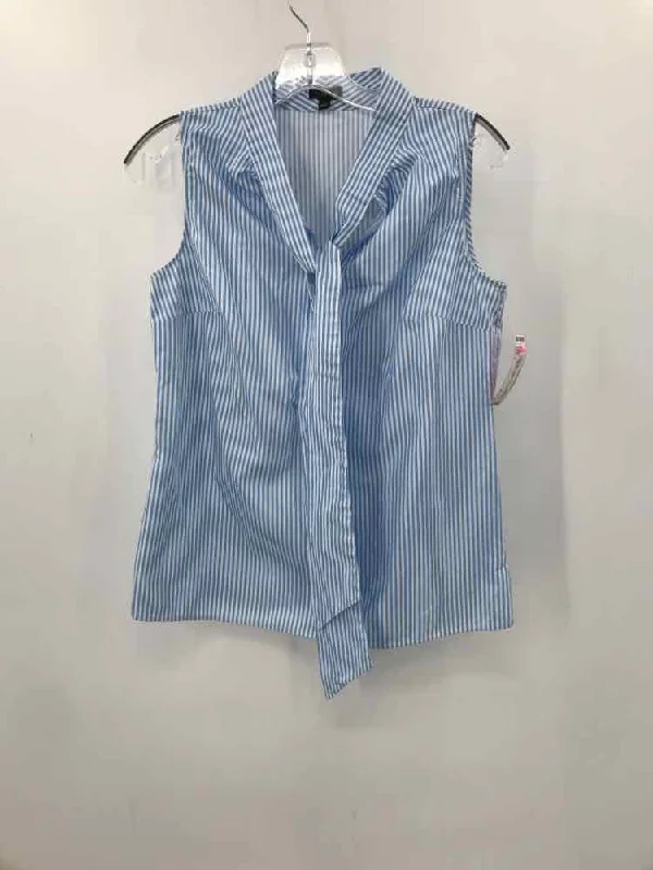 Pre-Owned Talbots Blue Size 2 Stripe Tank Top tie dye tank